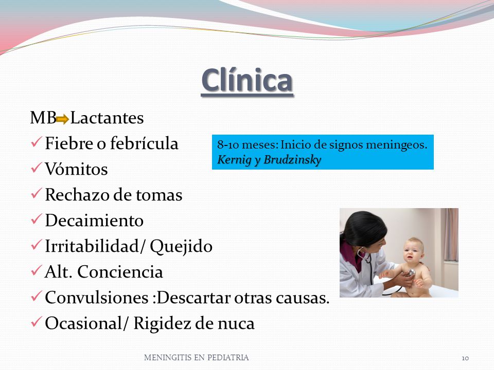 Rigidez de nuca en lactantes
